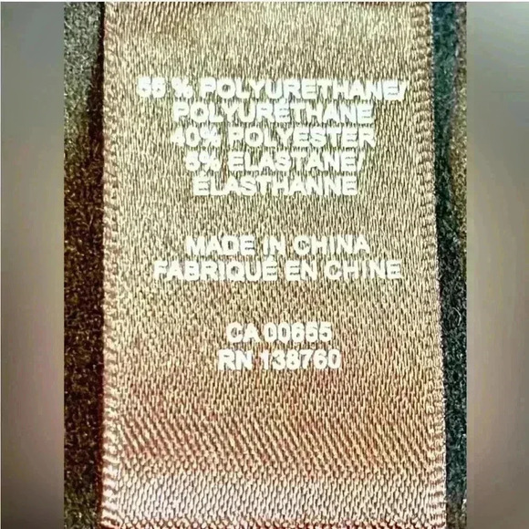 NWT RW&CO Faux-Leather Brown High-Waist Slim Leggings Women's Size XXL - Picture 9 of 11